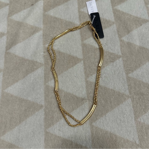 J crew Double-chain tag necklace - Picture 4 of 5